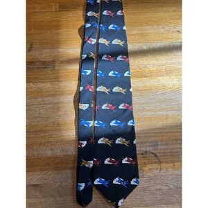 Vicky Davis New York Cloud‎ 9 (Black) 100% Silk Airplanes Planes Ties Neckties